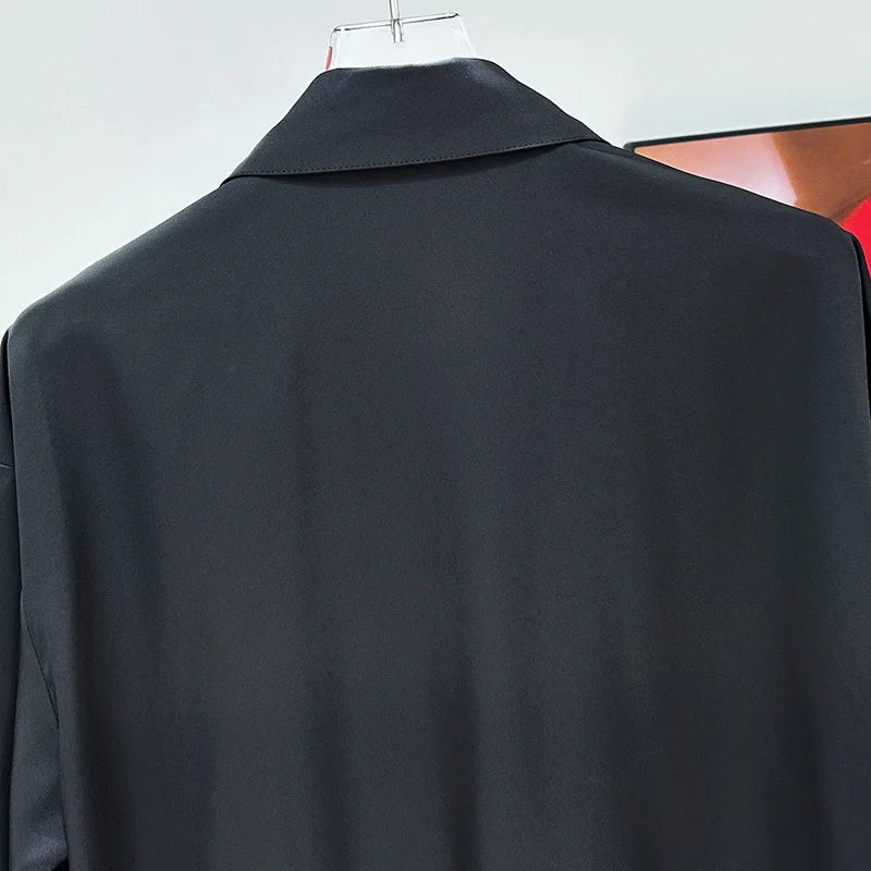 Black Sequin Dress Tie Shirt Black Shirt / M Black Sequin Dress Tie Shirt Black Shirt / M
