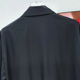 Black Sequin Dress Tie Shirt