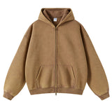 Wax Printing Plush Hoodie