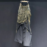 Patchwork Spliced Loose Pants