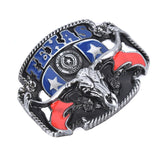 Texas Bull Horn Vintage Belt Buckle