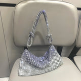 Ombre Rhinestone Mini Shoulder Bag