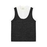 Beader Button Up Knitted Vest