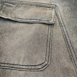 Distressed Multi-pocket Denim Shorts
