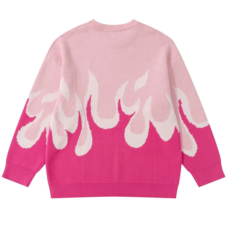 Double Fire Flame Sweater