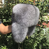 Full Oversized Fox Fur Trapper Hat