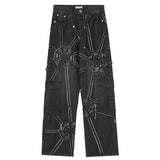 Web Matrix Denim Trousers