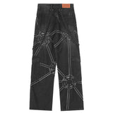 Web Matrix Denim Trousers