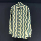 Loose Striped Button-Up