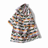 Cuban Collar Printed Shirt