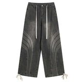 Retro Wave Washed Gray  Jeans