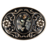 Western Stone Floral Belt Buckle