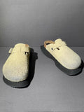 Suede Leather Platform Sandals