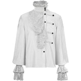Lace Ruffle Lantern Sleeve Renaissance Shirt