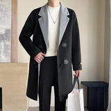 Buttoned Wool Trench Coat