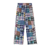 Retro Plaid Printed Joggers