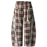 Baggy Plaid Jawstring Pants