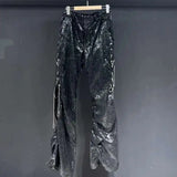 Reflective Textured Motorcycle Pants