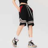 Retro Striped Basketball Shorts