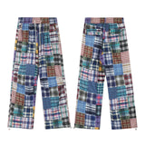 Retro Plaid Printed Joggers