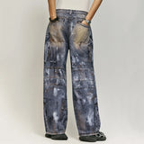 Shadow Streak Baggy Denim Jeans