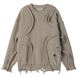 Ravaged Layers Distressed Knit Sweater