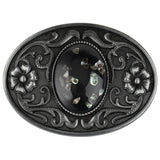 Western Stone Floral Belt Buckle