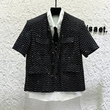 Diamond Set Multi Pocket Coat