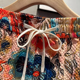 Tropical Flower Printed Shorts