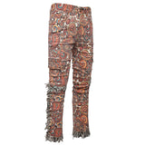 Boho Fringe Paisley Pants