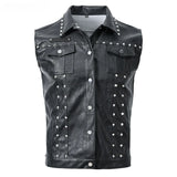 Riveted Leather Motor Vest