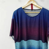 Gradient Transition Color T-Shirt