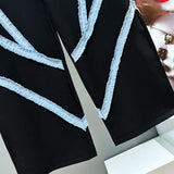 Knife Carved Denim Pants