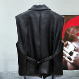 Sleek Elegant Biker Vest