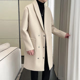 Thickened Solid Color Men's Coat