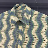 Loose Striped Button-Up