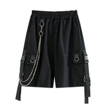 Techwear Chain Looped Shorts