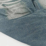American Street Distressed Straight-leg Denim