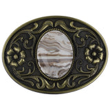 Western Stone Floral Belt Buckle