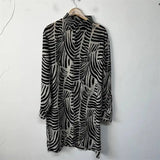 Abstract Geometric Stripe Loose Versatile Top