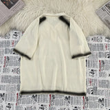 Smoke Fade Zip Polo