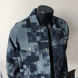 Digital Texture Denim Jacket