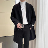 Thickened Solid Color Men's Coat