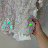 Iridescent Sequin Bomber Jacket
