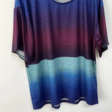 Gradient Transition Color T-Shirt