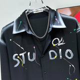 Graffiti Letter Button-Up