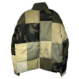 Camouflage Patchwork Thick Parka Jacket