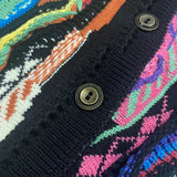Retro Multicolor Knitted Sweater Vest