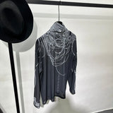 Transparent High-Neck Shirt