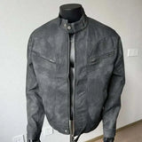 Charcoal Moto Jacket